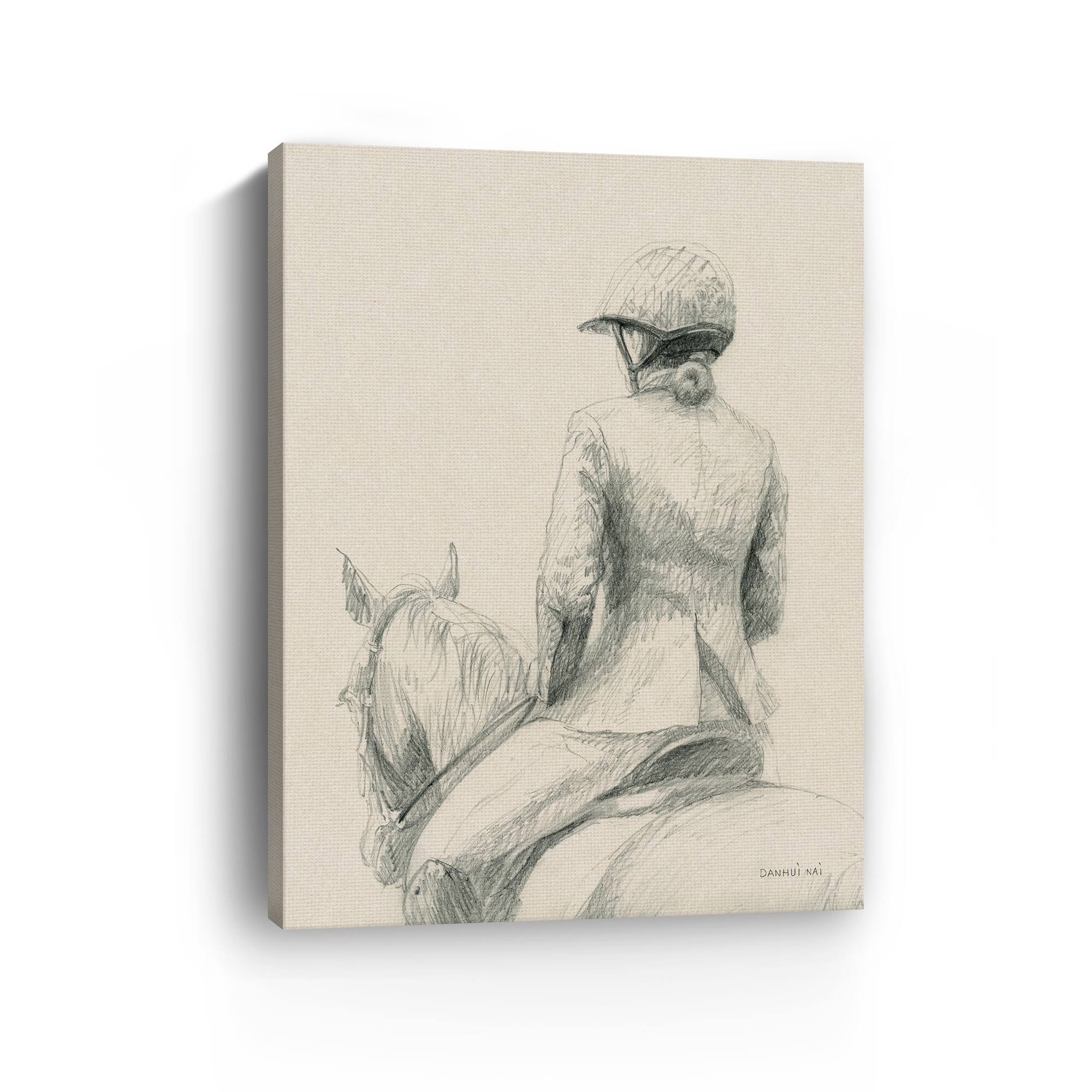 Lumaprints English Rider II Canvas Giclée Art